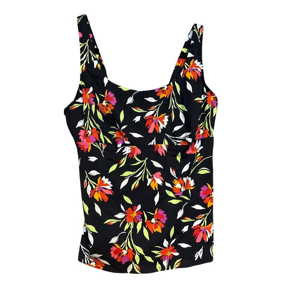 LANDS END TANKINI SWIM TOP - size 12DDD bra sized